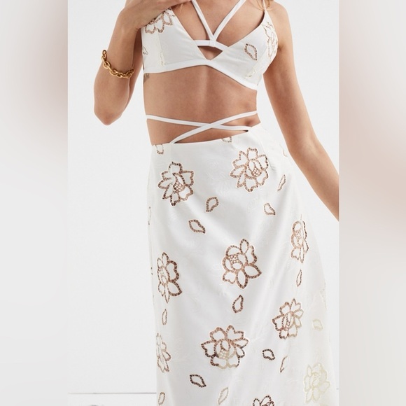 For love and lemons Jayne set (bralette and skirt) large new with tag - Picture 3 of 3